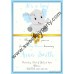 Blue and Grey Elephant Baby Shower Invitation,(2ebb)